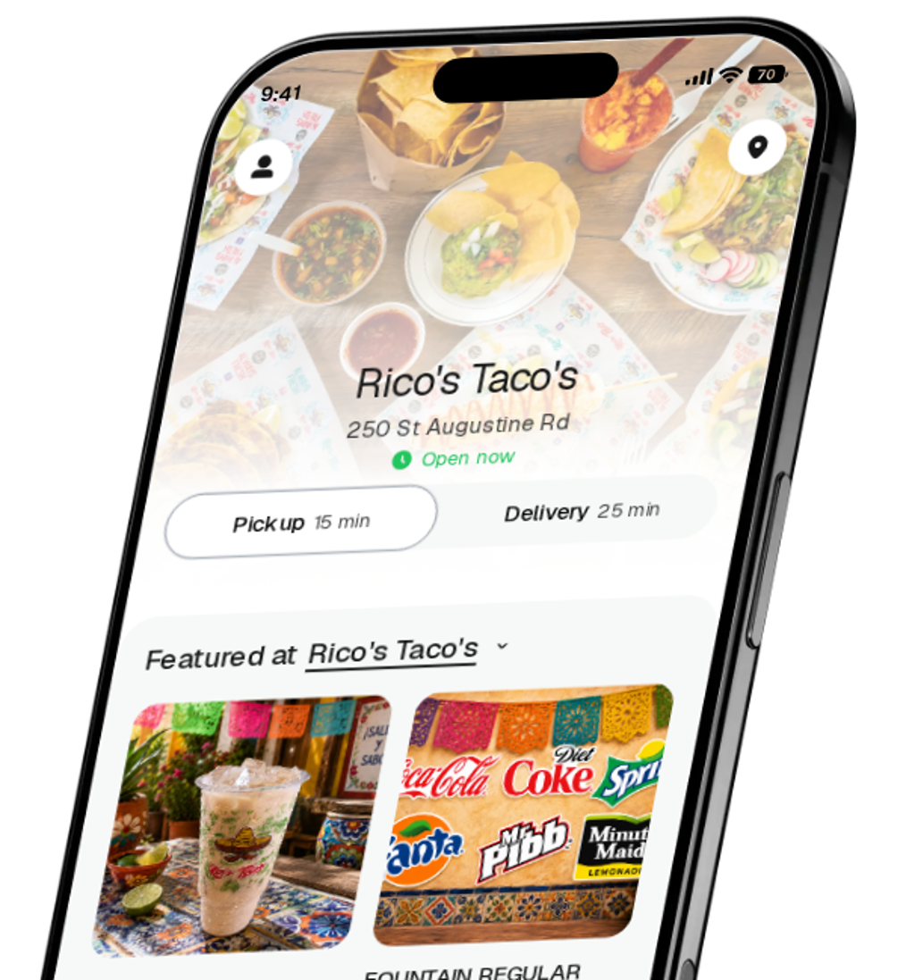 Rico's Taco's app preview